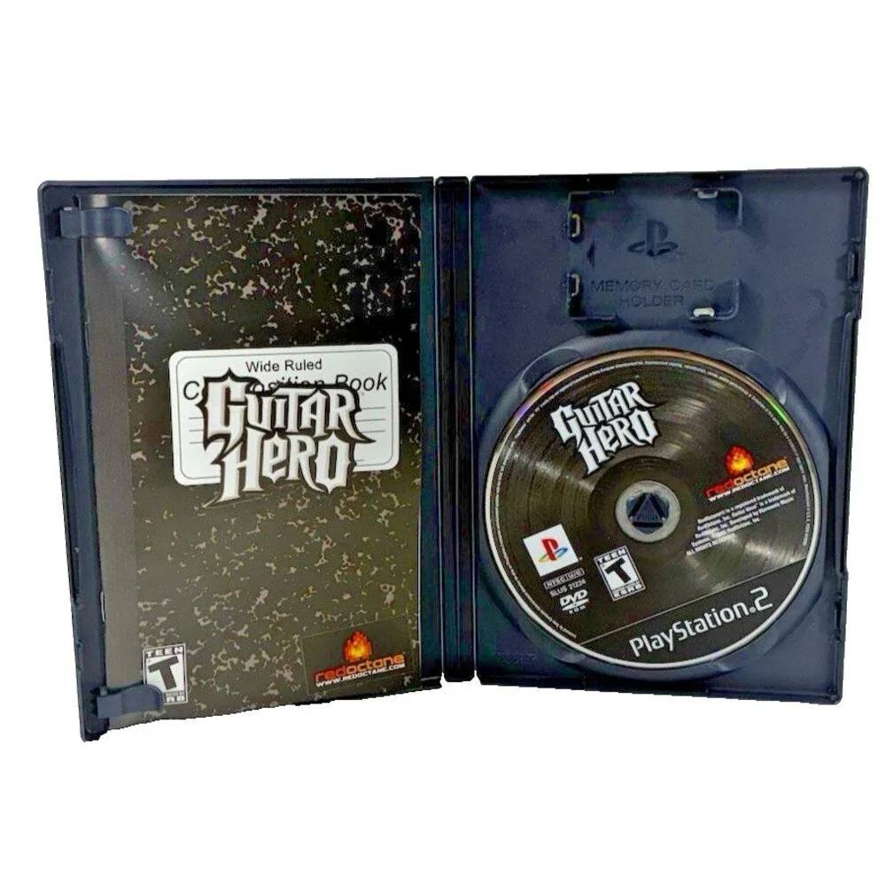 Guitar Hero PlayStation 2 Red Octane Vintage 2005 Complete